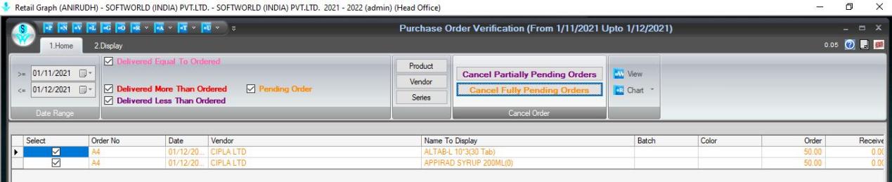 entire order