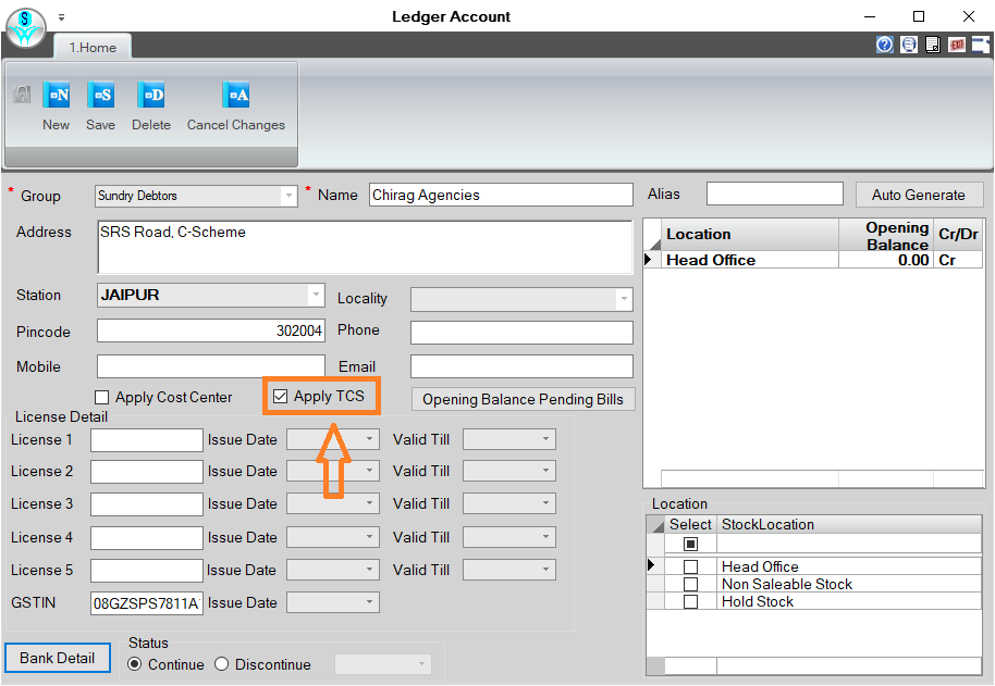 Ledger Account