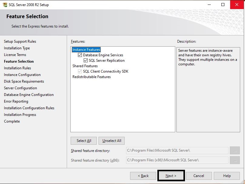 Features Selection