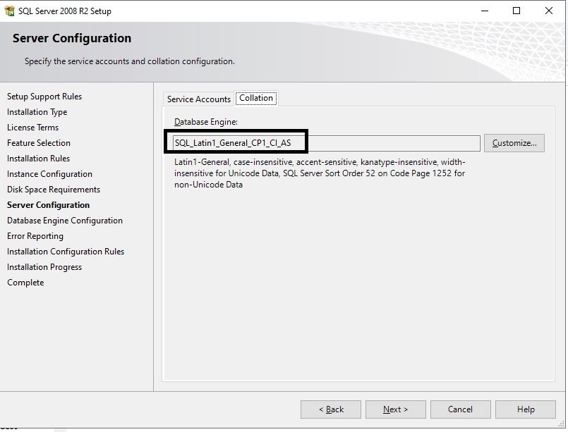 Server Configuration