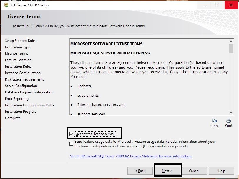 License terms