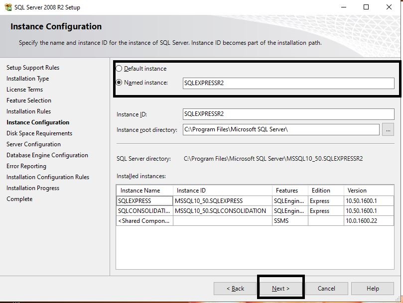 instance Configuration