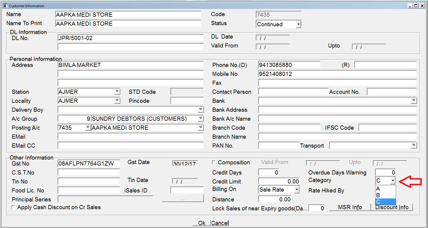 category Customers