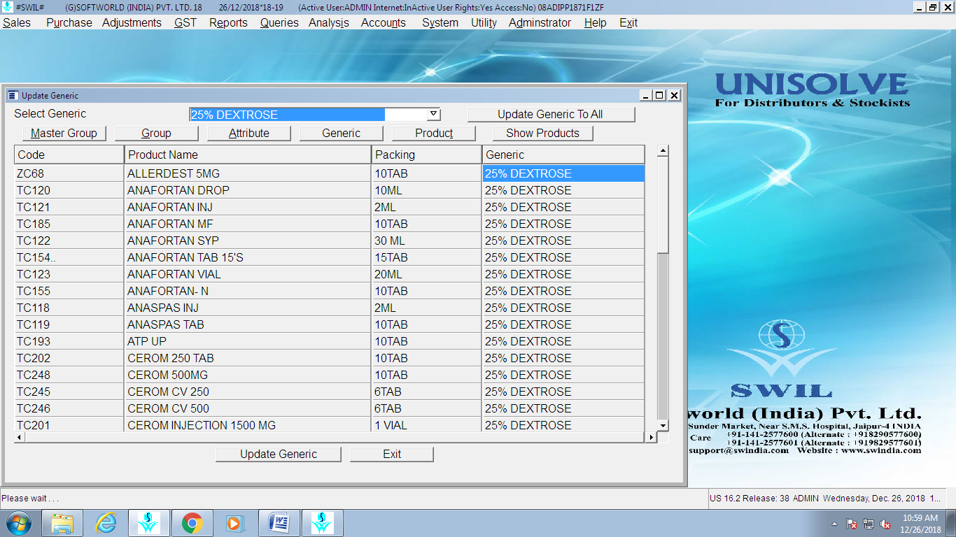 Update Generic To All