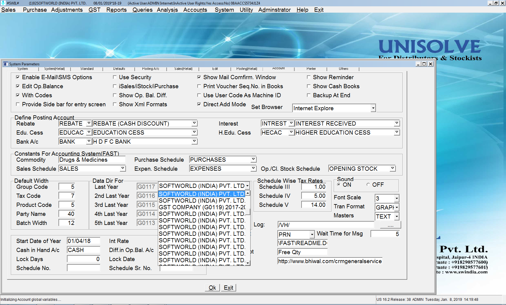 System Parameters