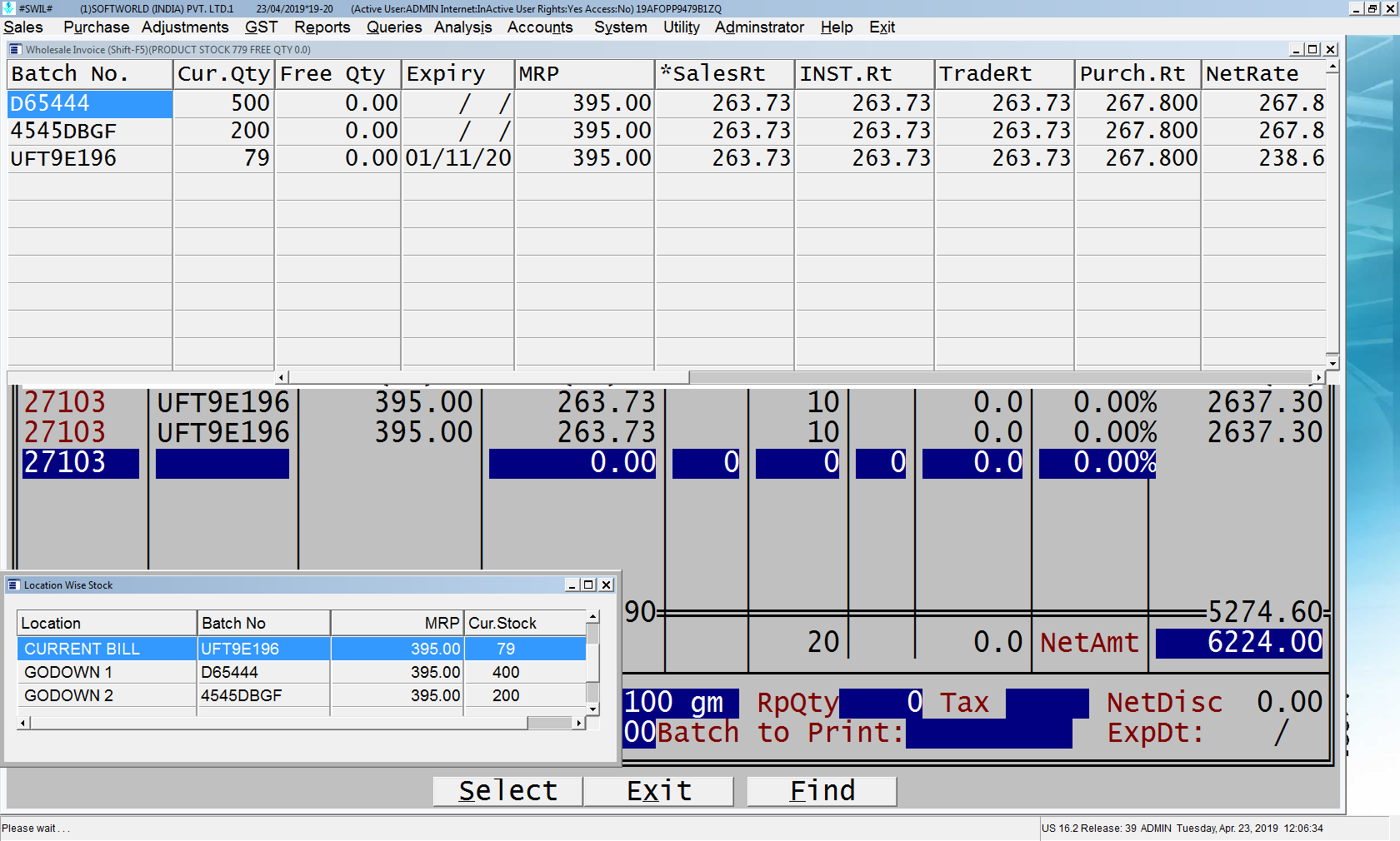 purchase and sales invoice