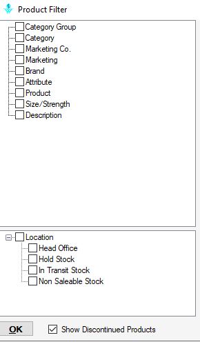 Product filter