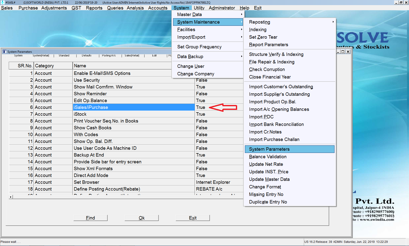 System Parameters