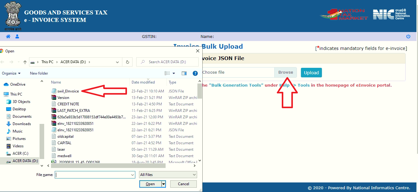Bulk Upload