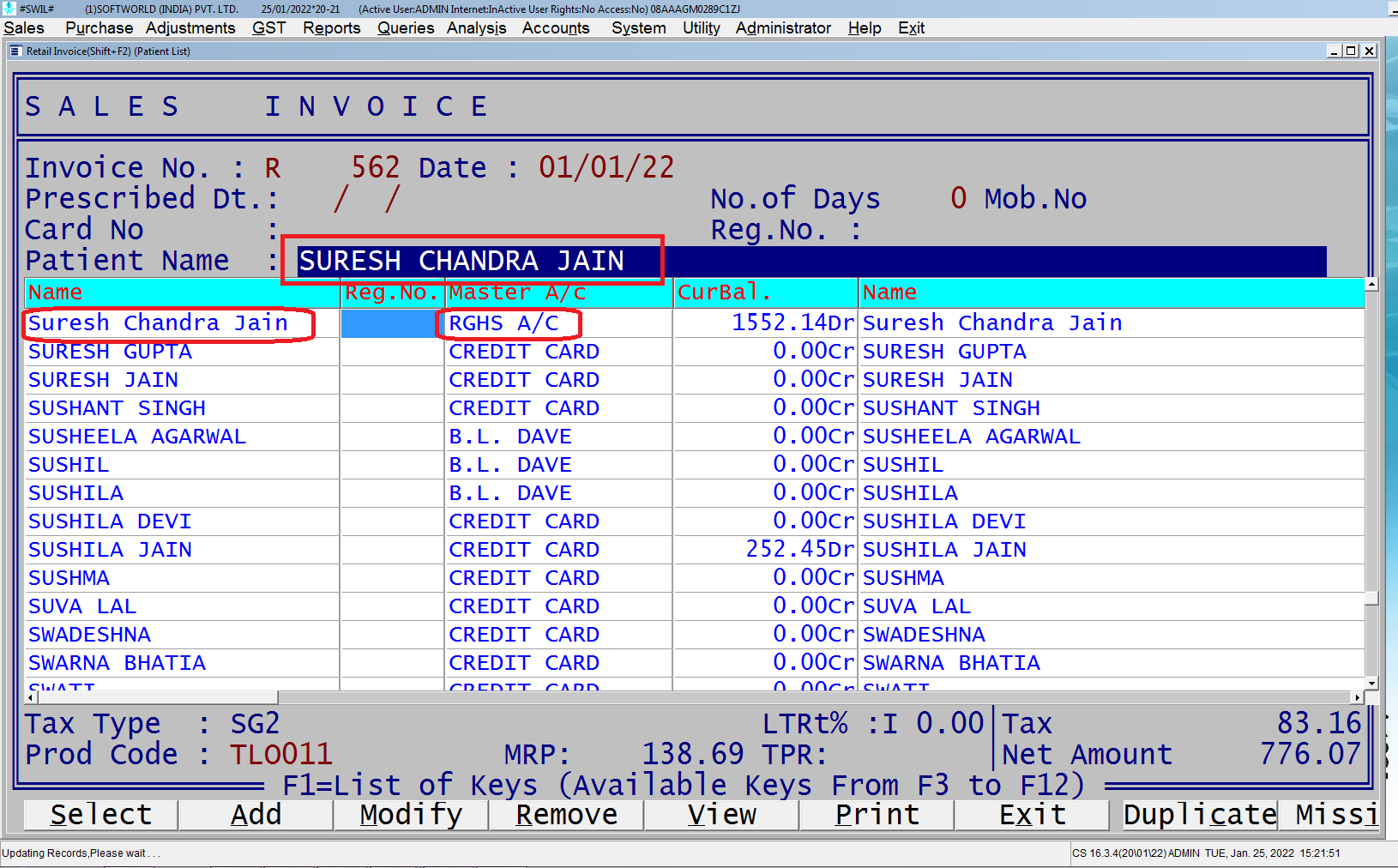 Import Sales Invoice