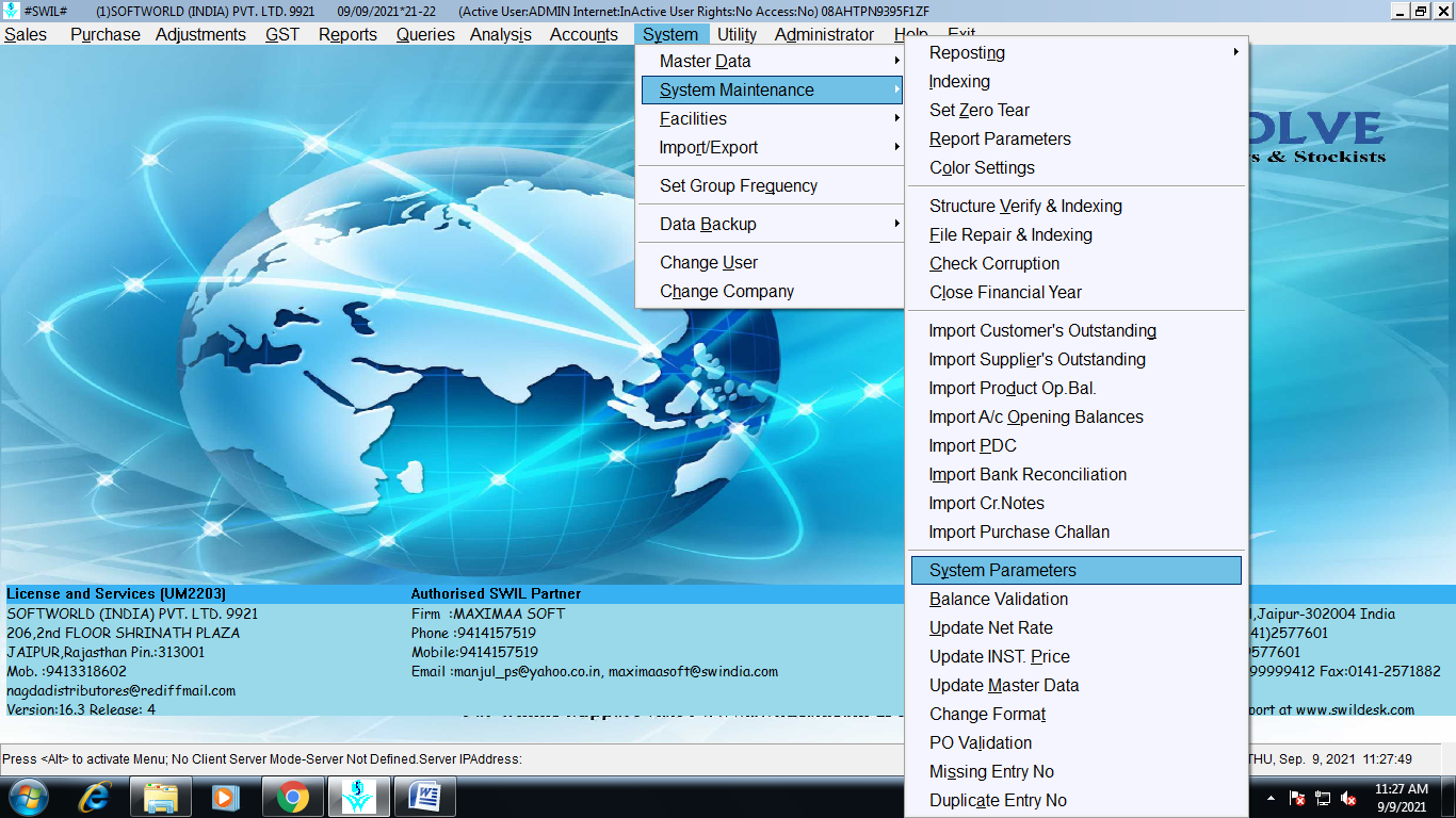System Parameter 