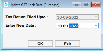 update Lock Date