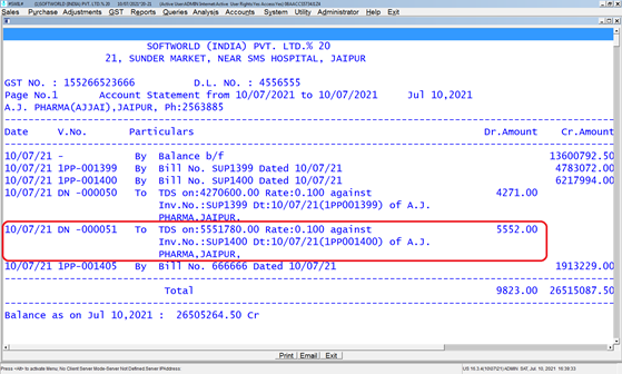 Account Statement