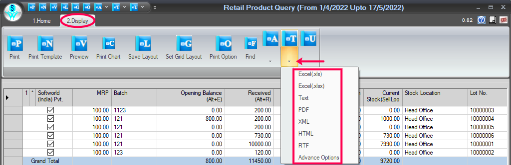 convert your product details into excel format