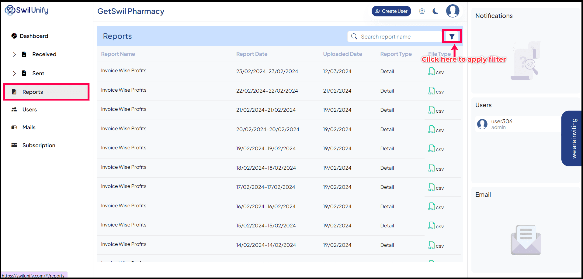 Key Features and Functions of Swil Unify Dashboard