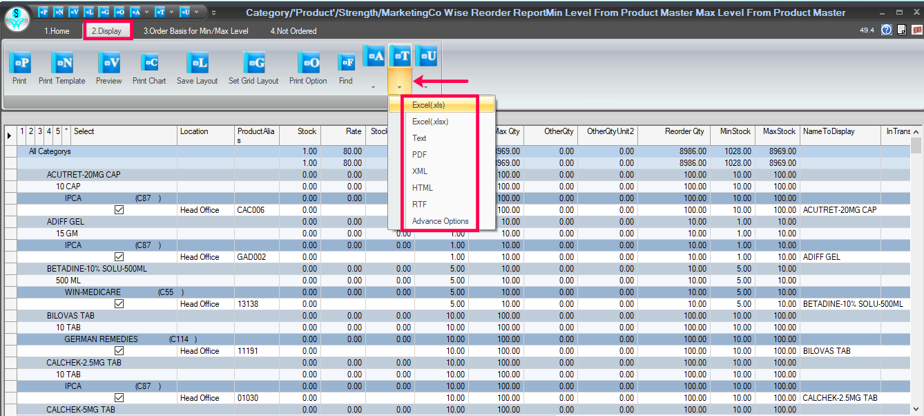  Excel and Other formats