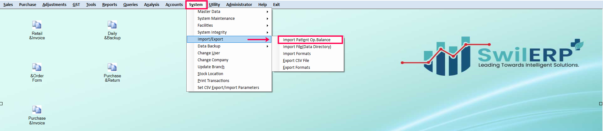 Import Patient Opening Balance