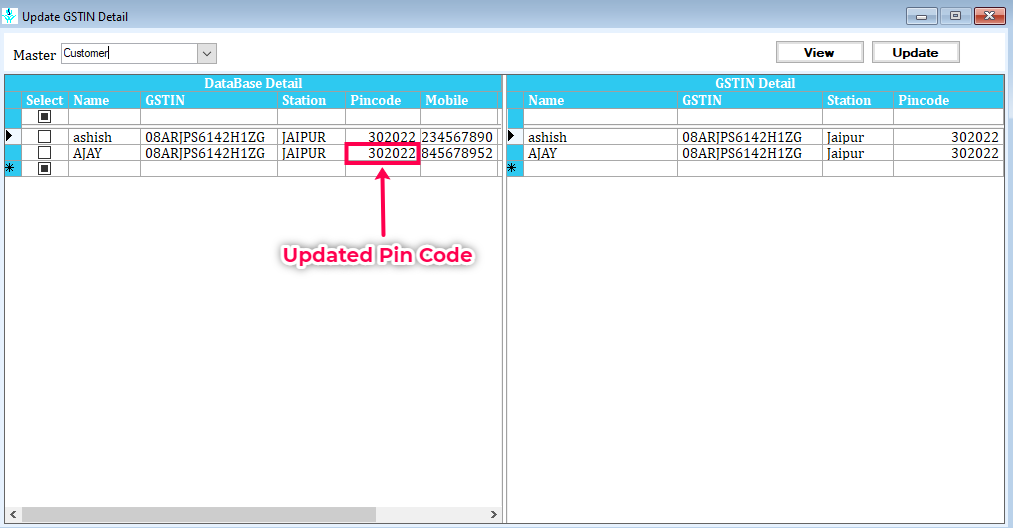 Learn How to Update GSTIN Detail in SwilERP Software Database