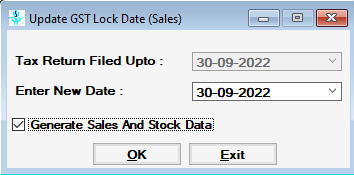 Update Lock Date