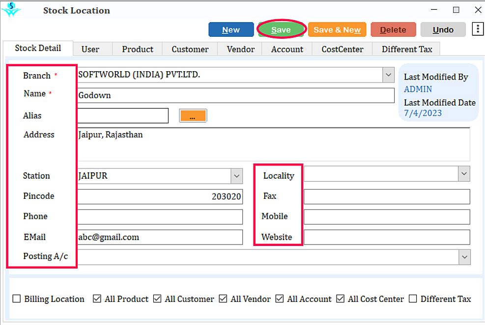 stock location assignment problem