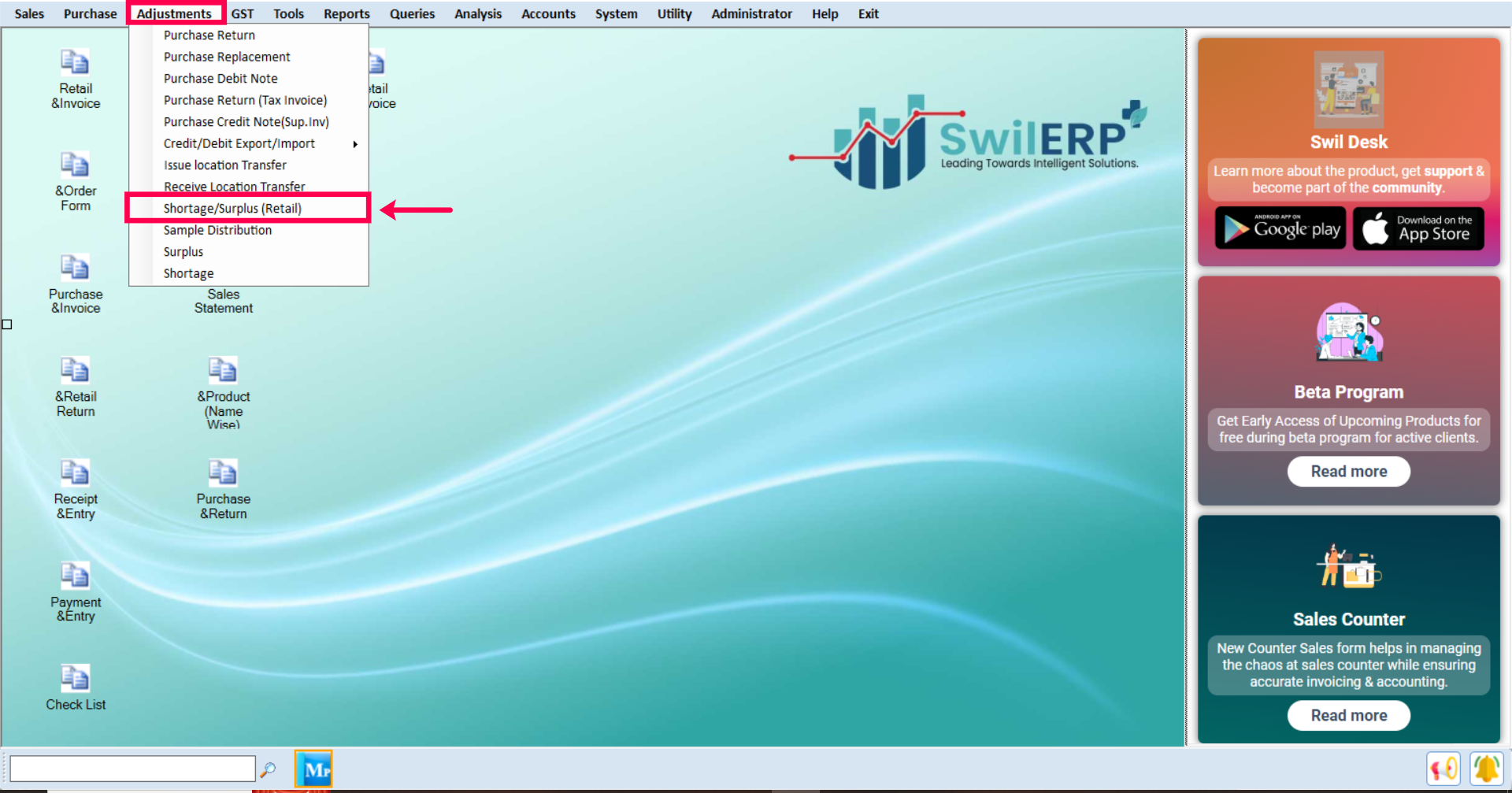 how-to-do-negative-stock-correction-in-swilerp-software-negative